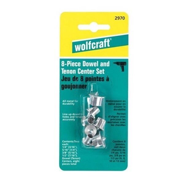 Wolfcraft 2970 Dowel Center Set  8 Piece, Wolfcraft, Mfr#: 2009835